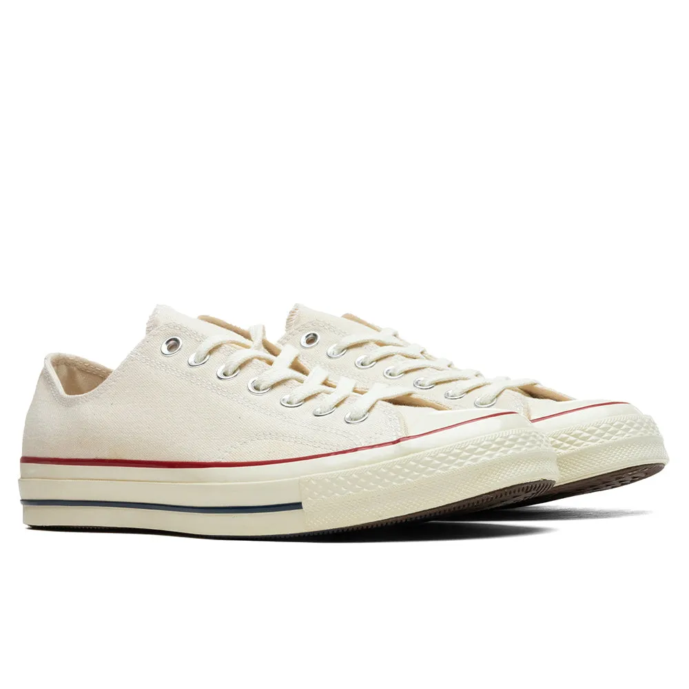 Chuck 70 Ox sneakers in Parchment, Garnet, Egret