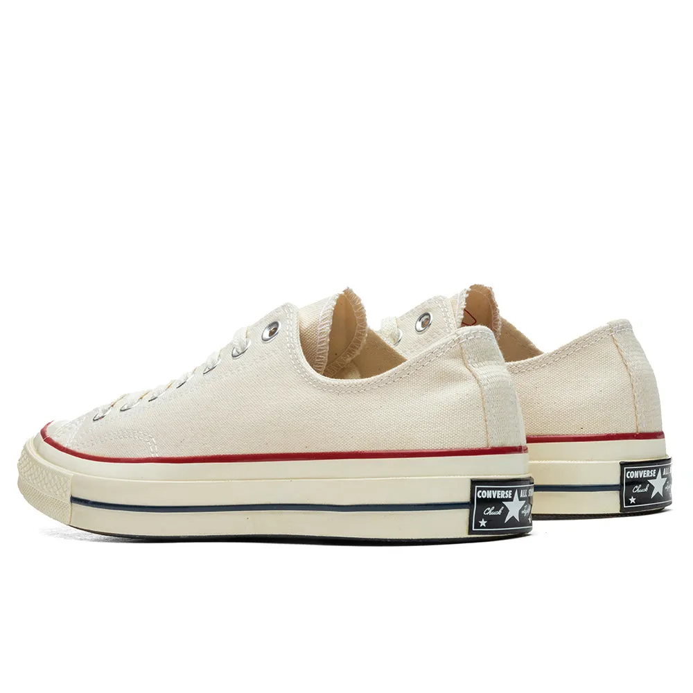 Chuck 70 Ox sneakers in Parchment, Garnet, Egret