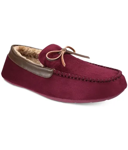 Club Room Mens Bomber Moccasin Slippers, TW2