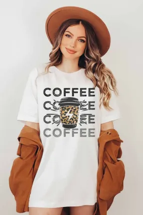 Coffee Leopard Graphic Tee