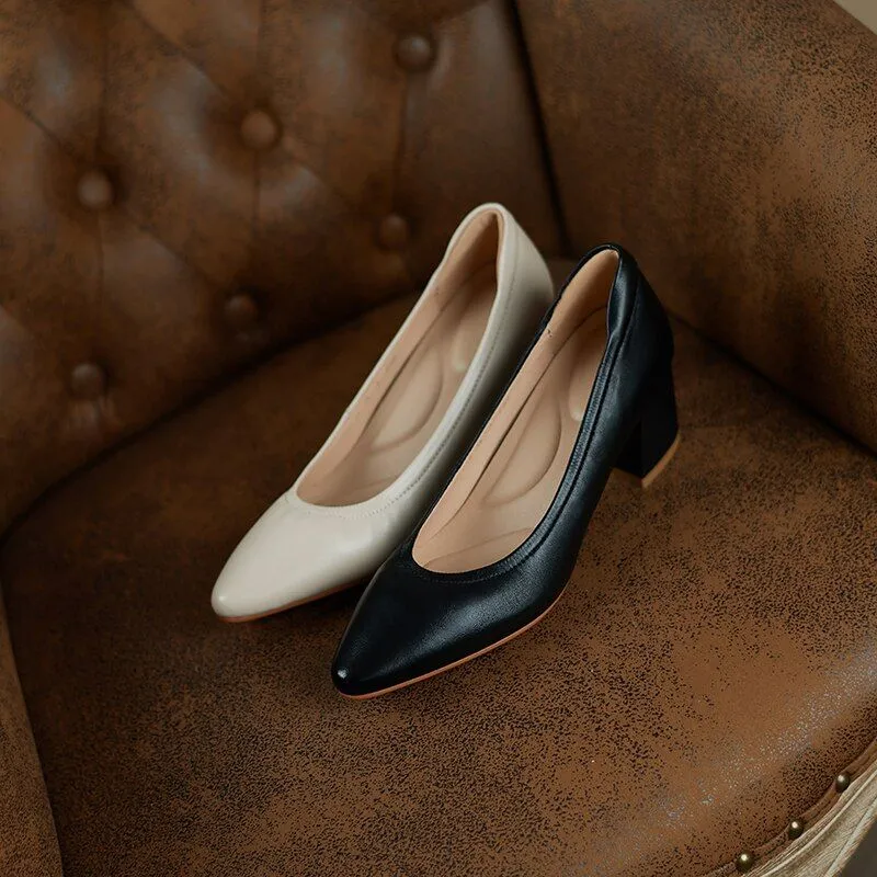 Comfortable High Heels Pumps for Women - Casual Shoes WC122.