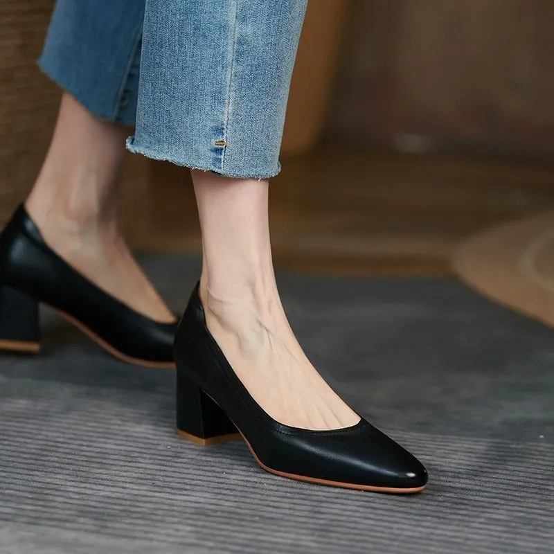 Comfortable High Heels Pumps for Women - Casual Shoes WC122.