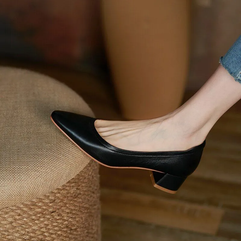 Comfortable High Heels Pumps for Women - Casual Shoes WC122.