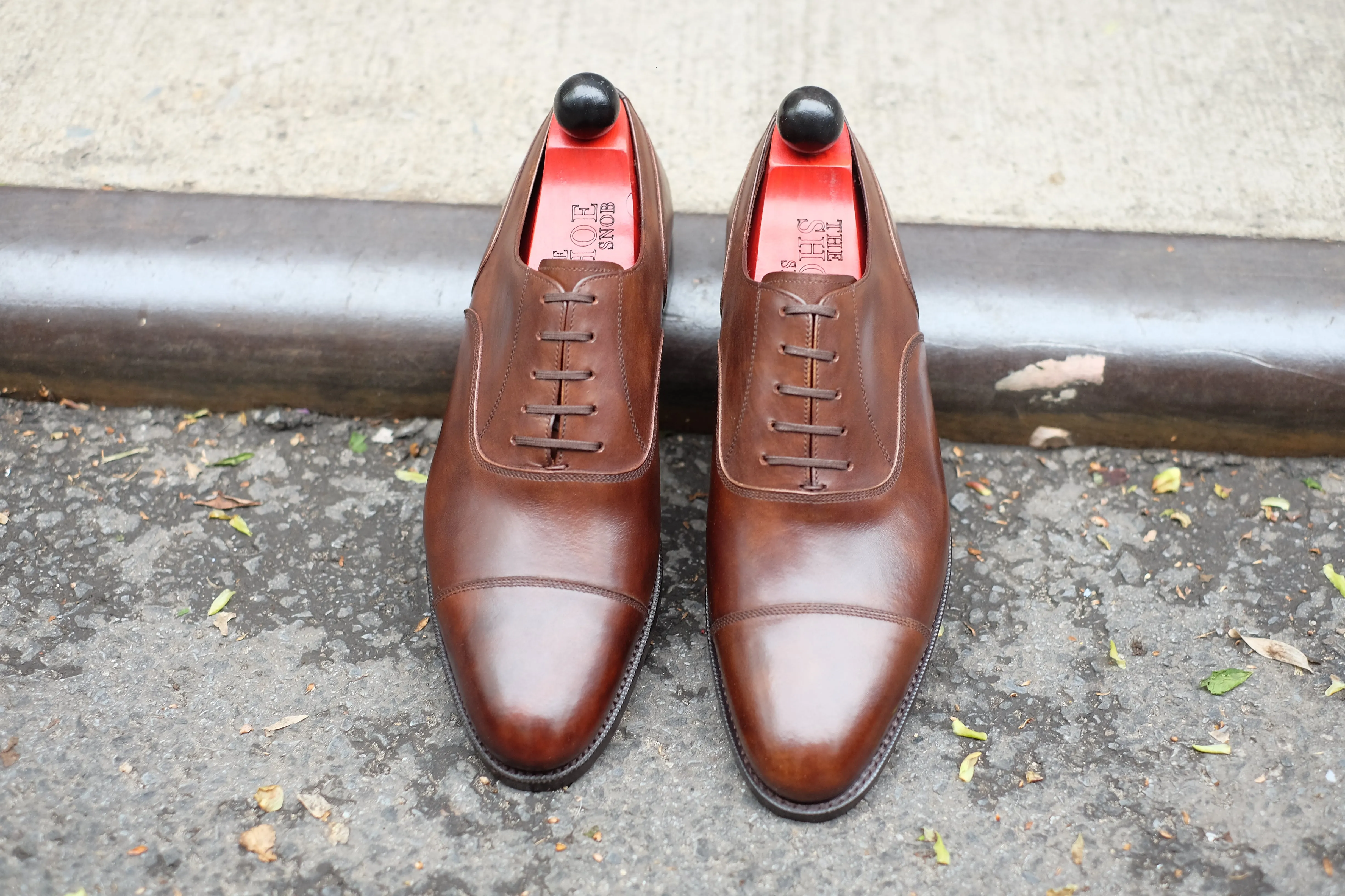 Copper Museum Calf Magnolia MTO with TMG Last and Single Leather Sole.