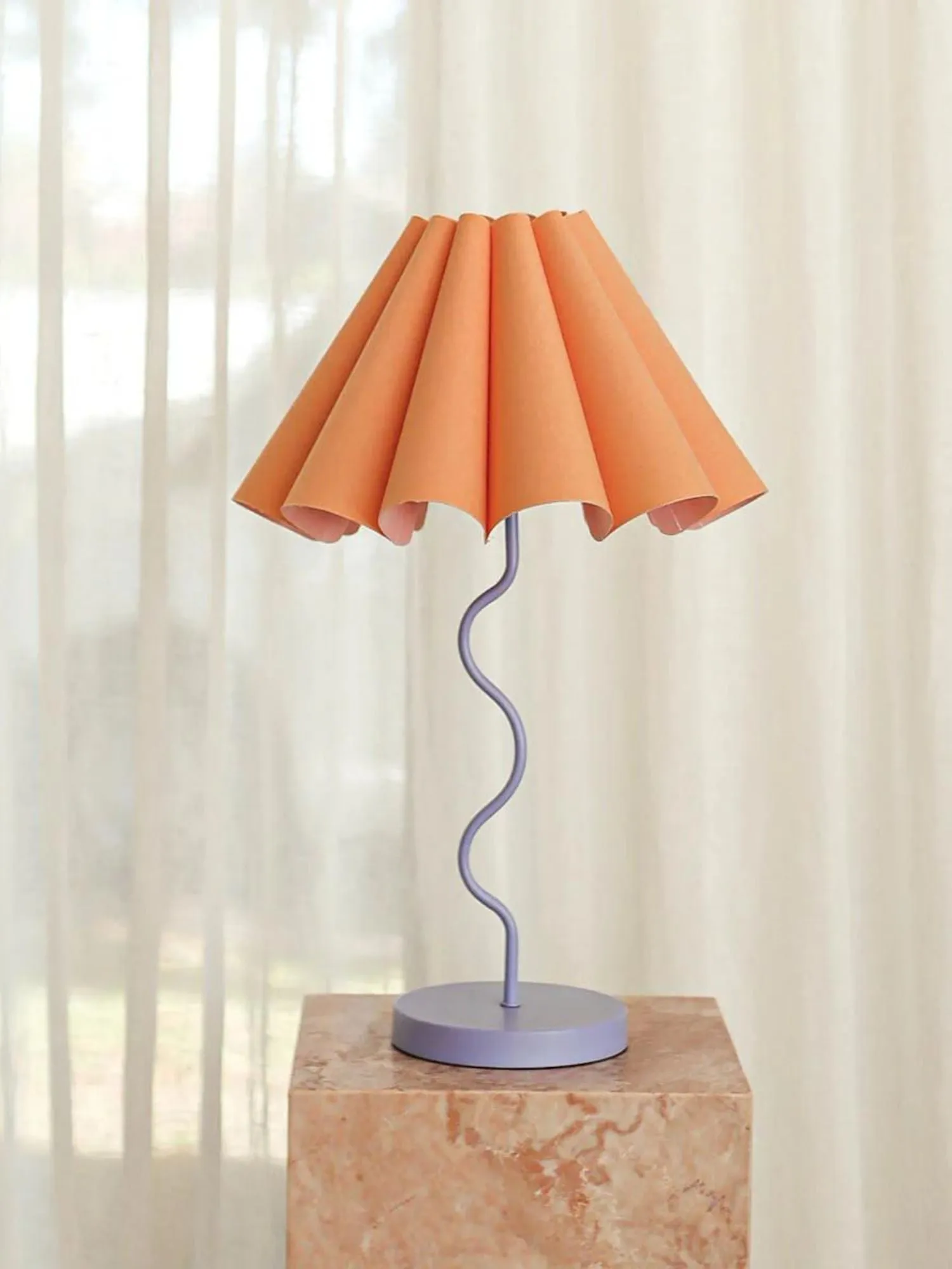 Cora Table Lamp | Tropical Peach Purple