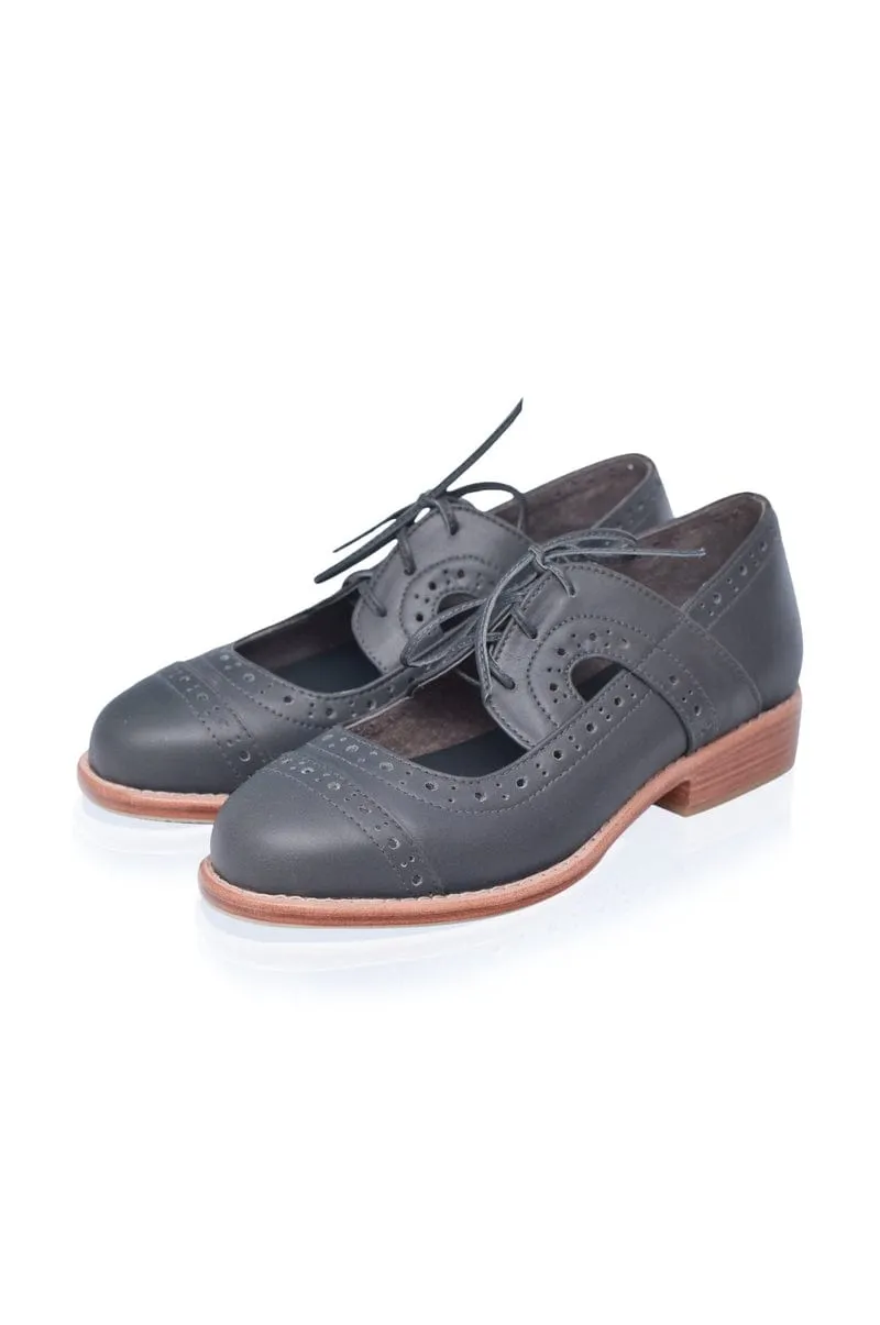 Dark Brown Scandinavia Leather Oxfords