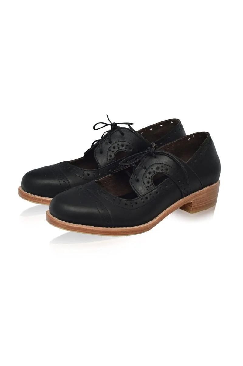 Dark Brown Scandinavia Leather Oxfords