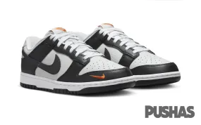 Dunk Low Grey Black Orange Mini Swoosh