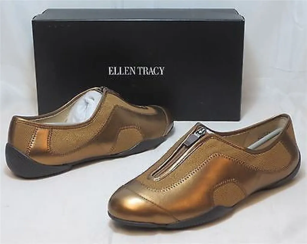 ELLEN TRACY Astra Slip Ons Dark Bronze