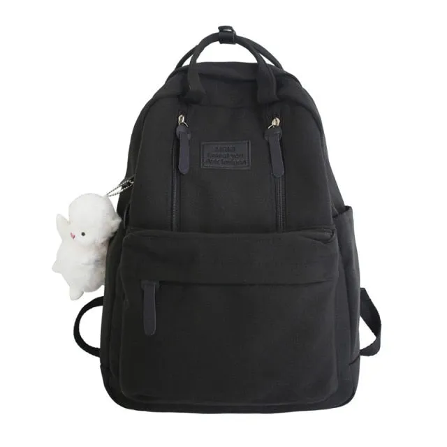 EnoPella Cute Canvas Women's Backpack for Travel