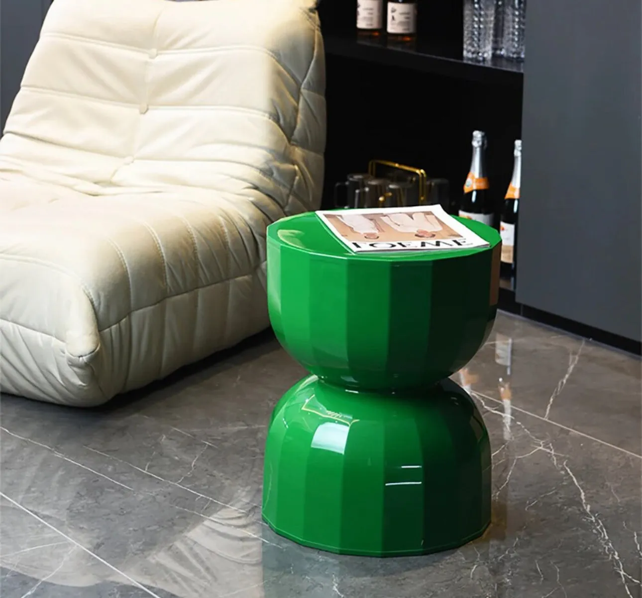 Faceted Stool Side Table - Modern Design and Versatile Functionality | Discover Now