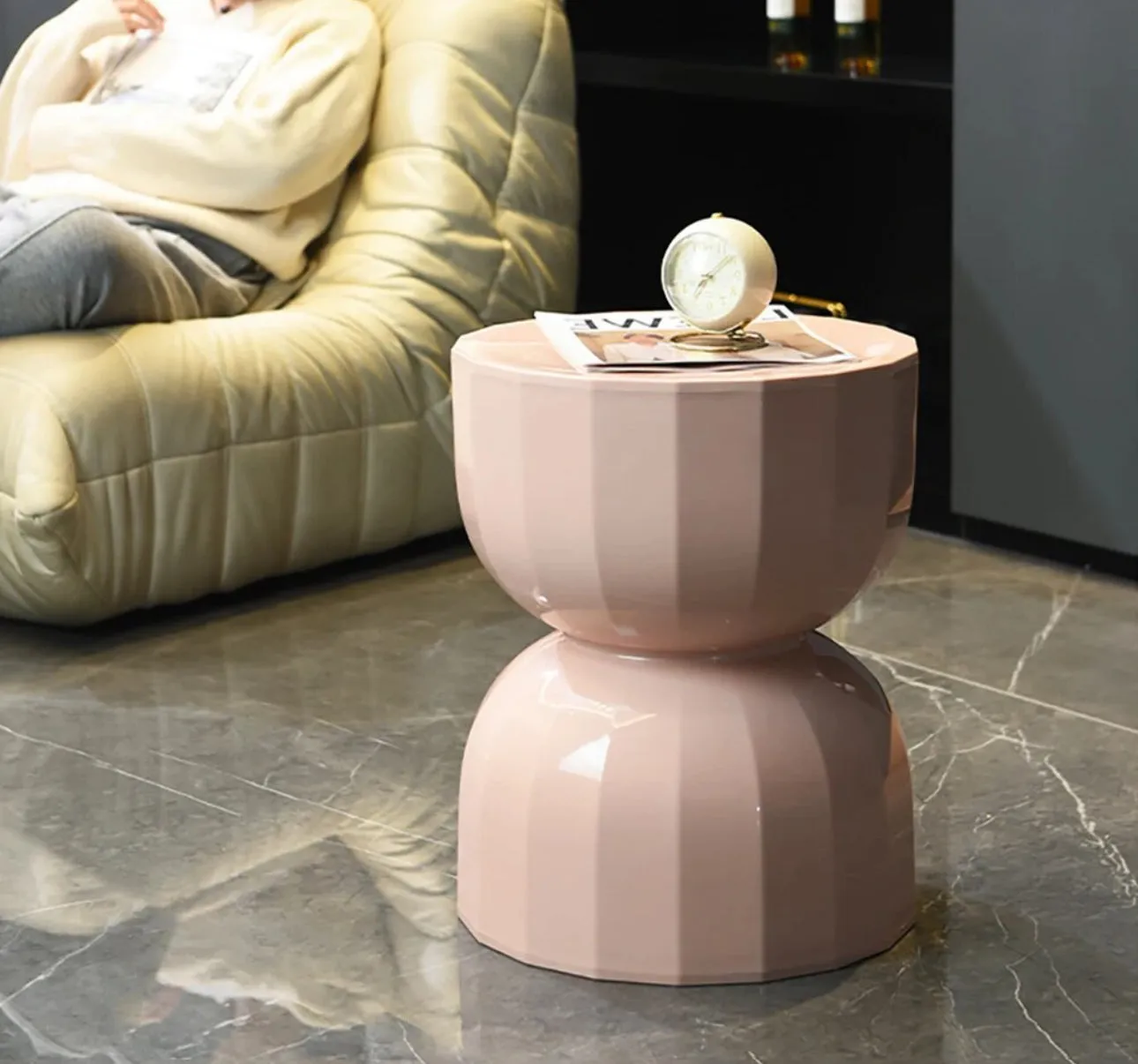 Faceted Stool Side Table - Modern Design and Versatile Functionality | Discover Now