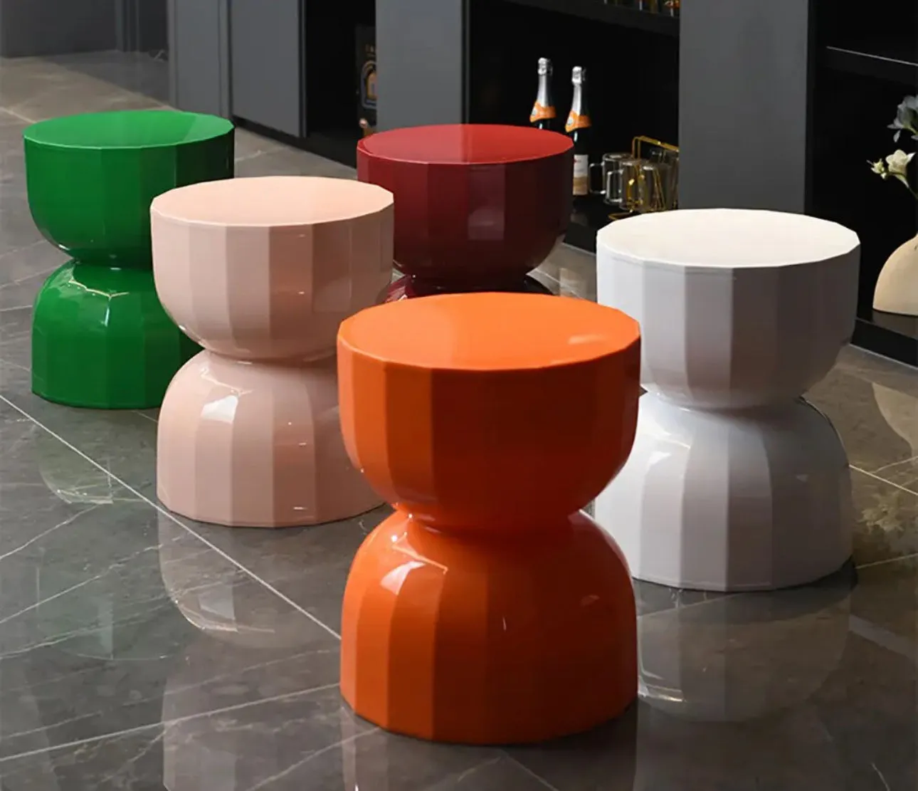 Faceted Stool Side Table - Modern Design and Versatile Functionality | Discover Now