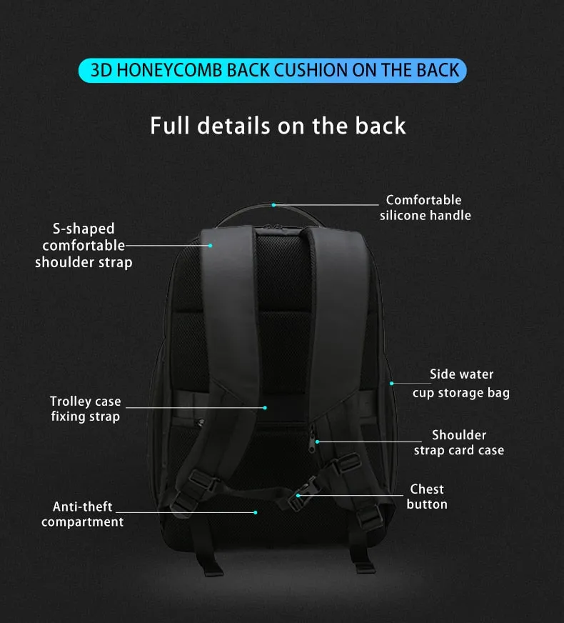 Fashionable Waterproof Backpacks for 15.6 Inch Laptop - Perfect for Business and Daily Work