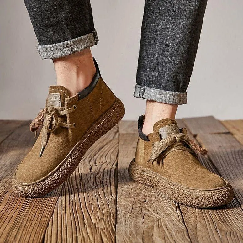 FC210 Men's Casual Shoes - Suede Leather, Breathable, Outdoor