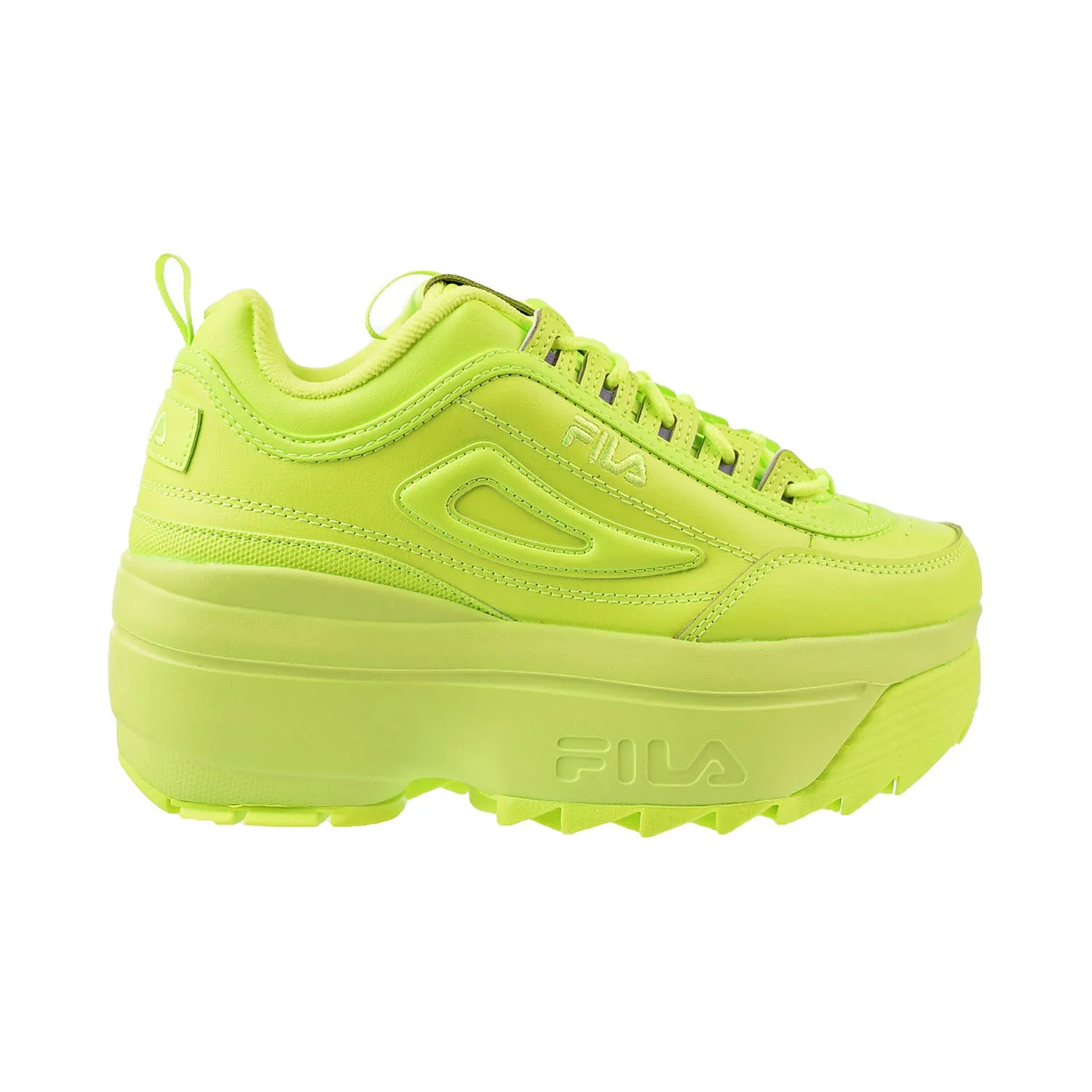 Fila Disruptor II Wedges Safety Neon Green Women's