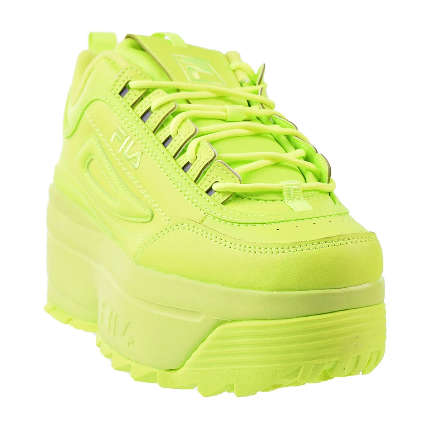 Fila Disruptor II Wedges Safety Neon Green Women's