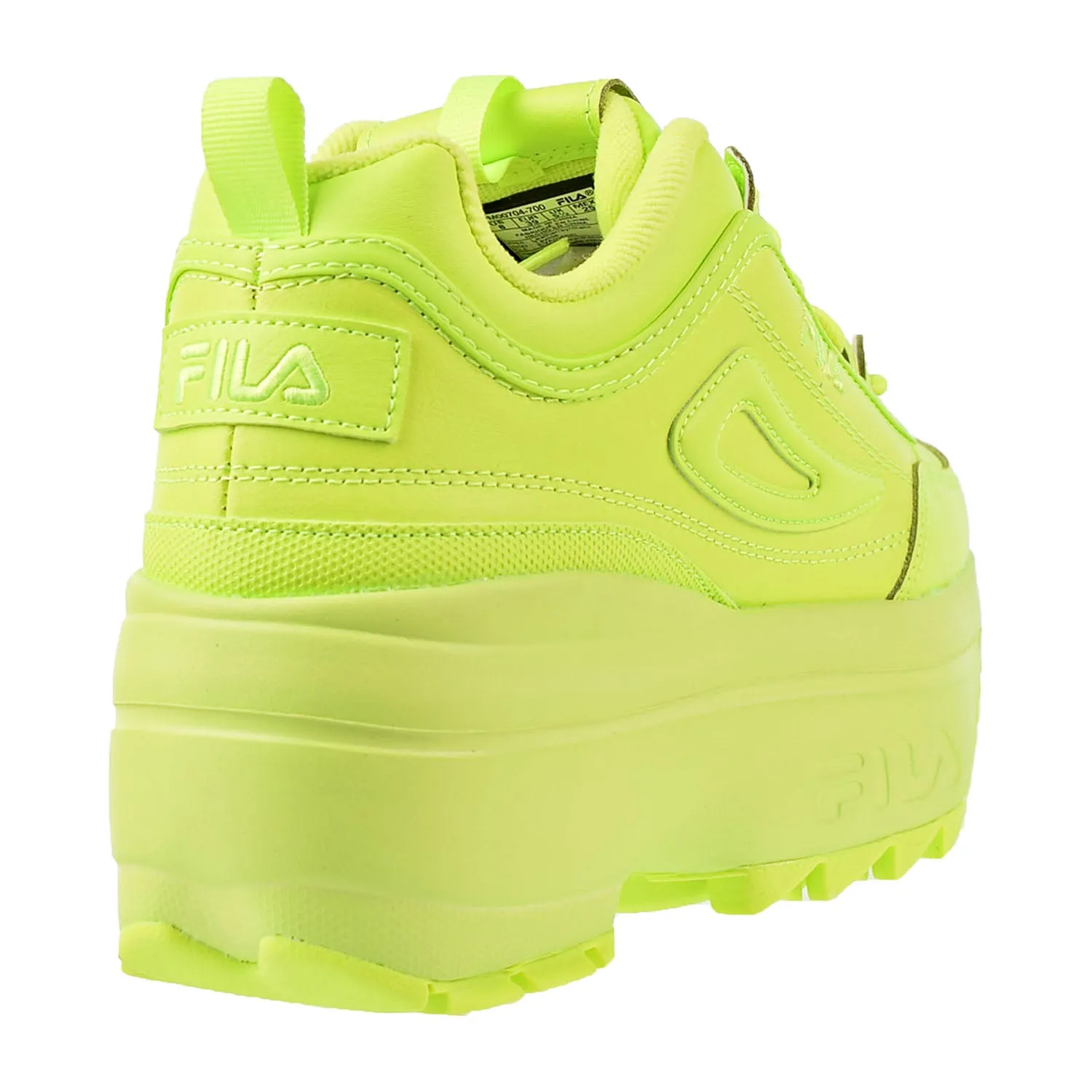 Fila Disruptor II Wedges Safety Neon Green Women's