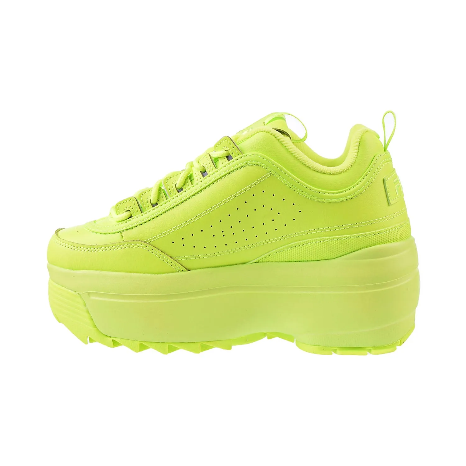 Fila Disruptor II Wedges Safety Neon Green Women's