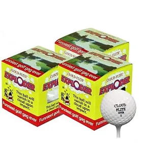 Funny Golf Gifts - Pack of 3 Exploding Golf Balls - Golf Gag Gifts