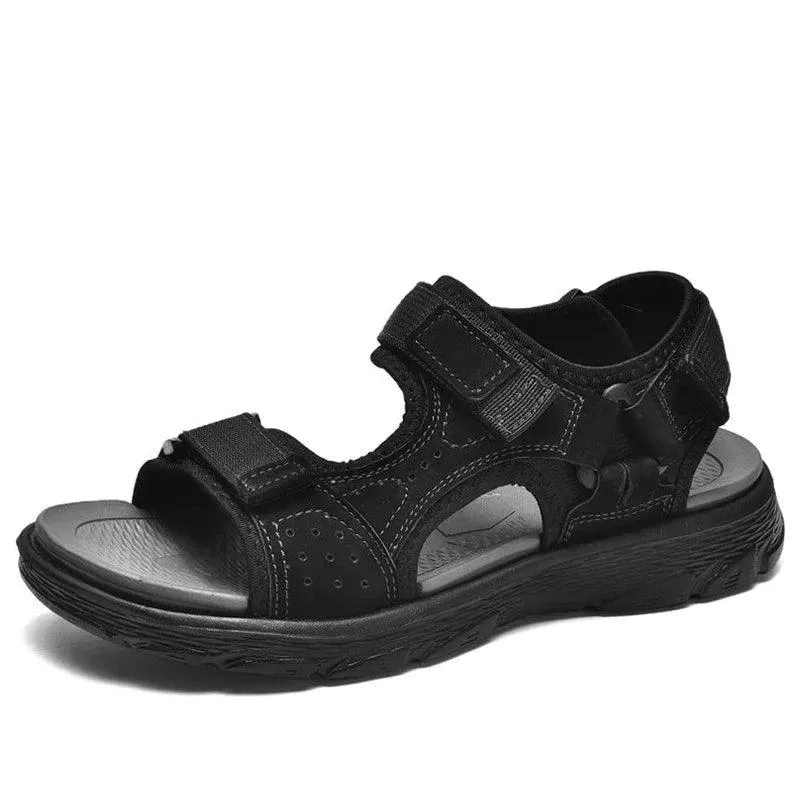 Genuine Leather Sandals for Men - Outdoor Casual Shoes