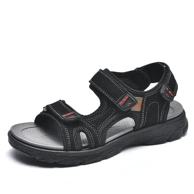 Genuine Leather Sandals for Men - Outdoor Casual Shoes