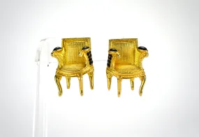 Gilded Bergère Chairs Earrings - Karl Lagerfeld