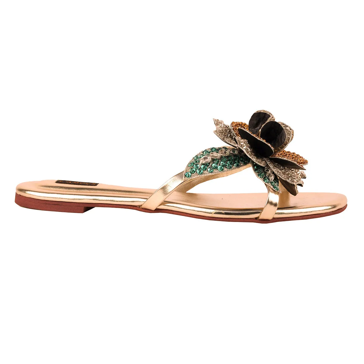 Gold Beeba Flats - Shop Now for Exquisite Gold Shoes