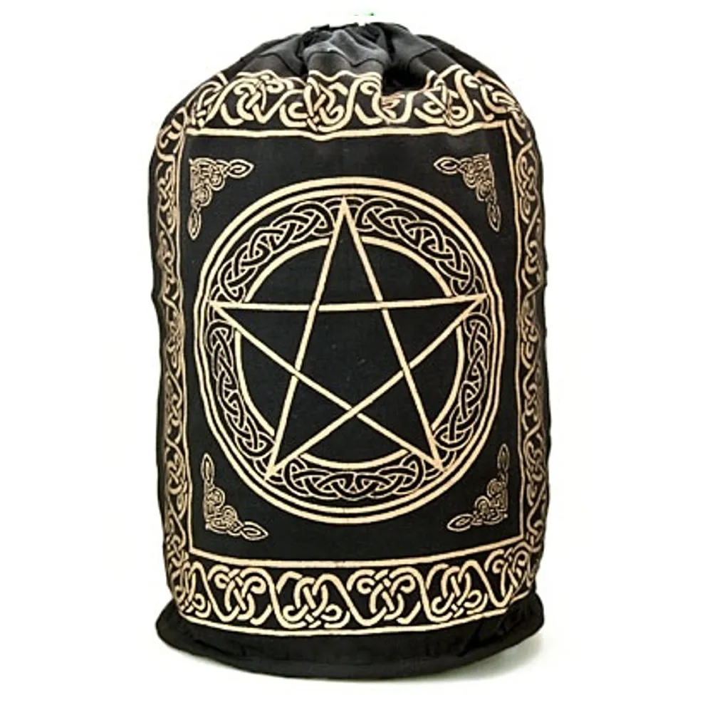 Gold Pentacle Backpack Result: Shimmering Golden Pentacle Backpack for Stylish Travel