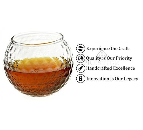 Golf Ball Whiskey Glass Set - Golf Gift for Dad