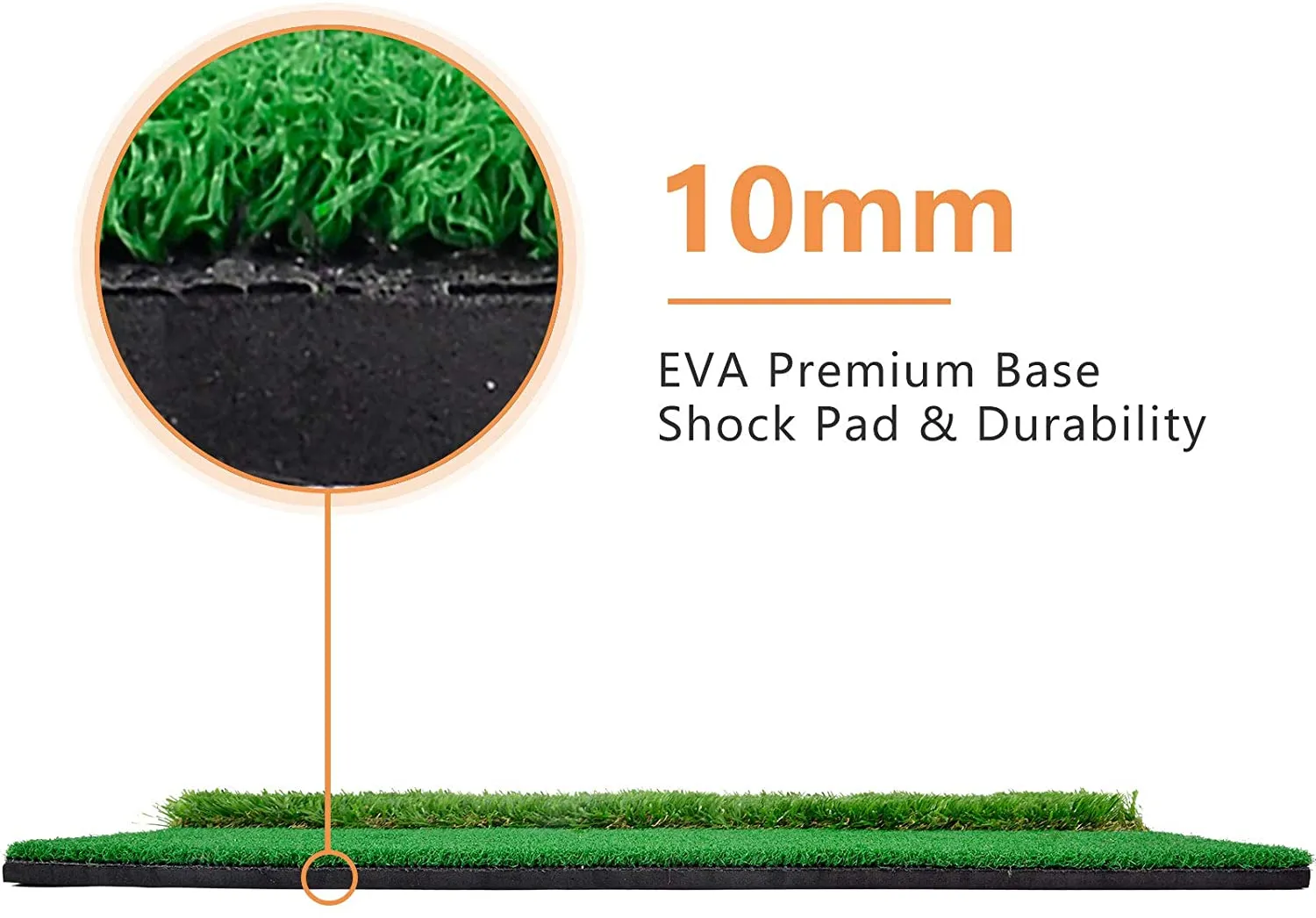 Golf Mat - Dual Turf Golf Mats - 12x24 Hitting Turf