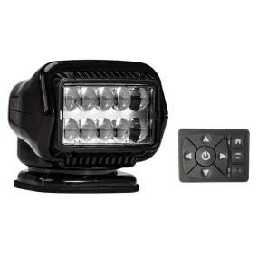 Golight Stryker ST Series Permanent Mount Black LED 12V with Hard Wired Dash Mount Remote