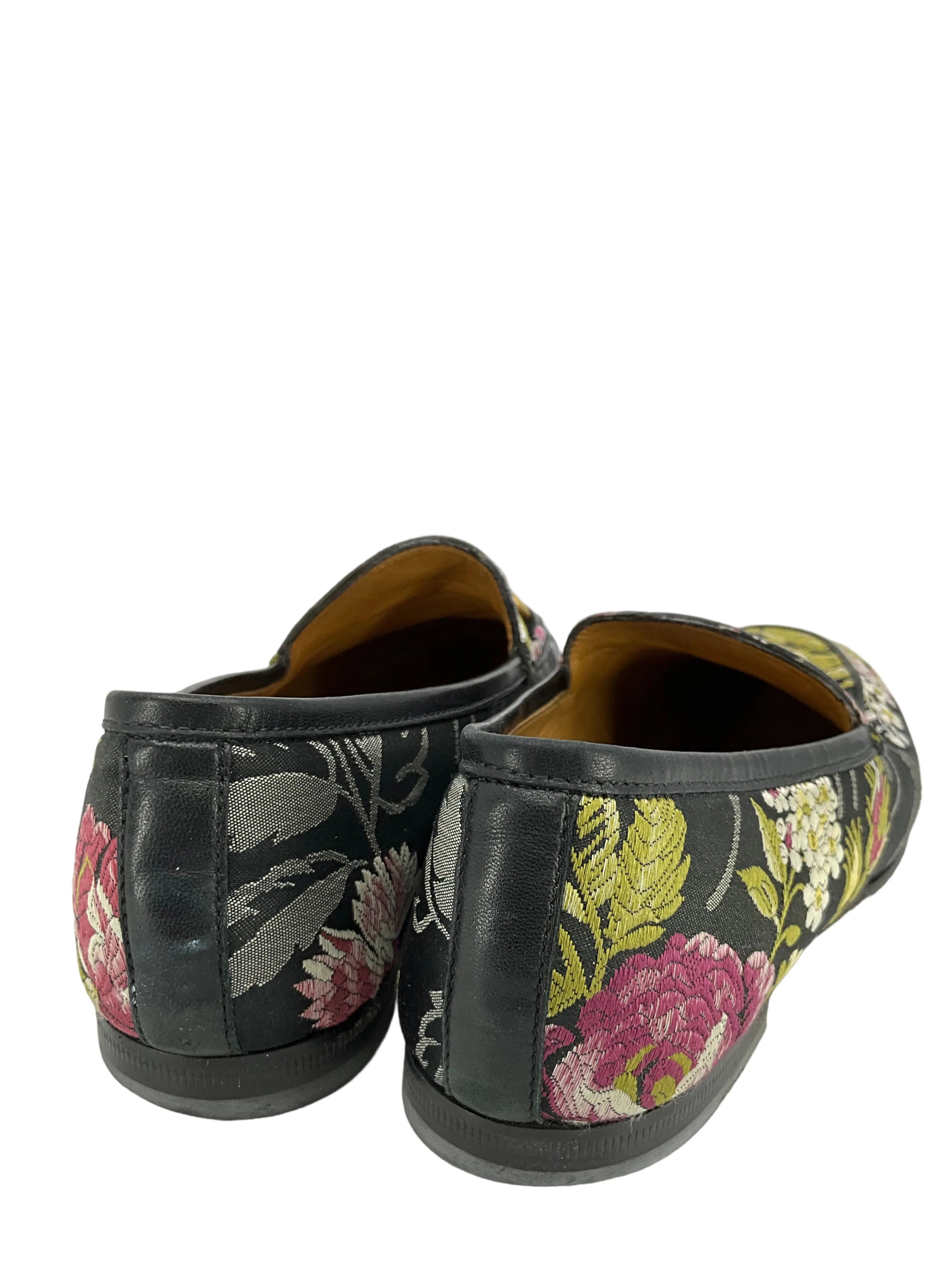 Gucci Princetown Floral Jacquard Horsebit Mules Size 5 - Women's Gucci Floral Jacquard Horsebit Mules Size 5