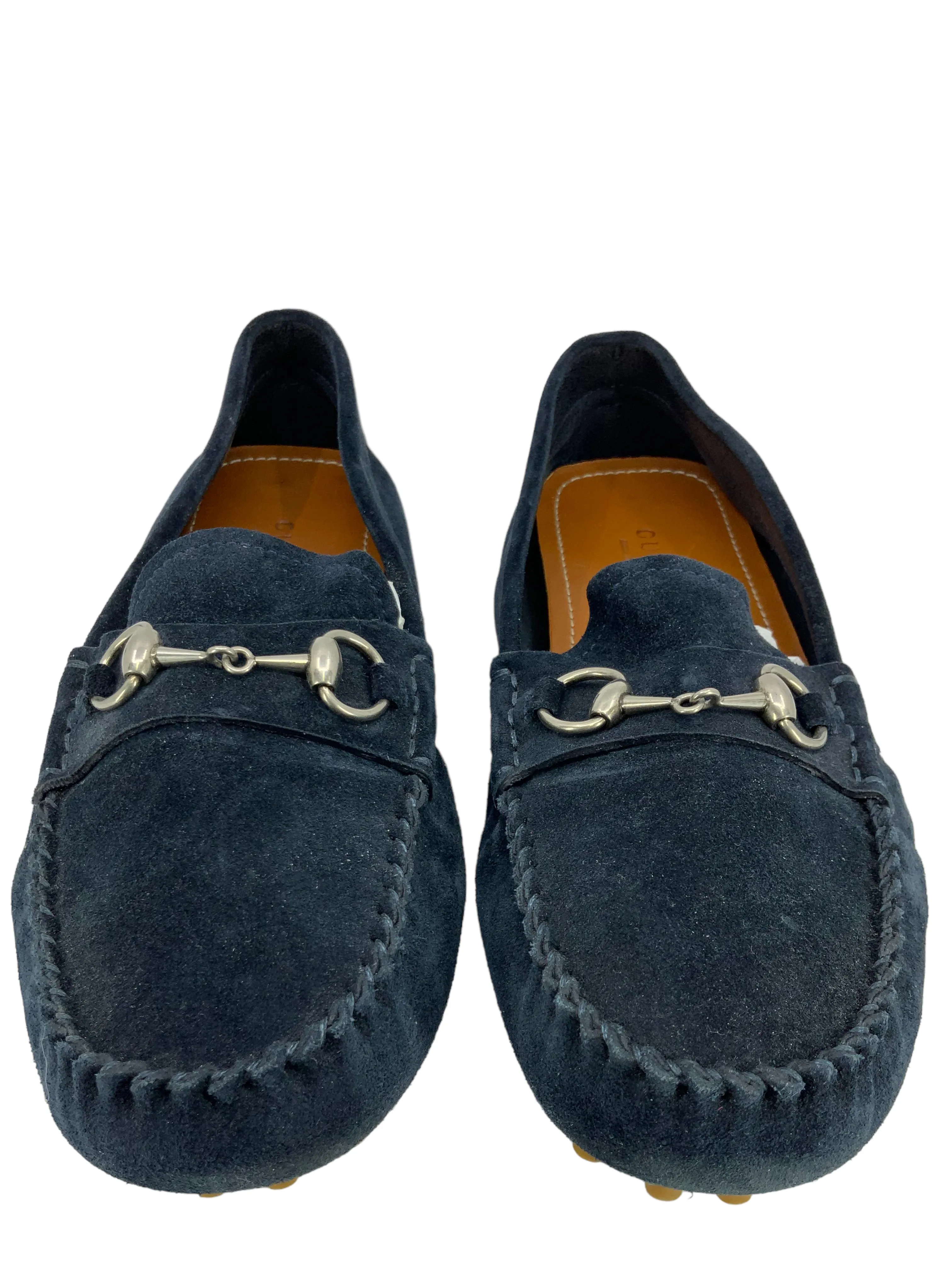 Gucci Suede Horsebit Driver Loafers 8.5