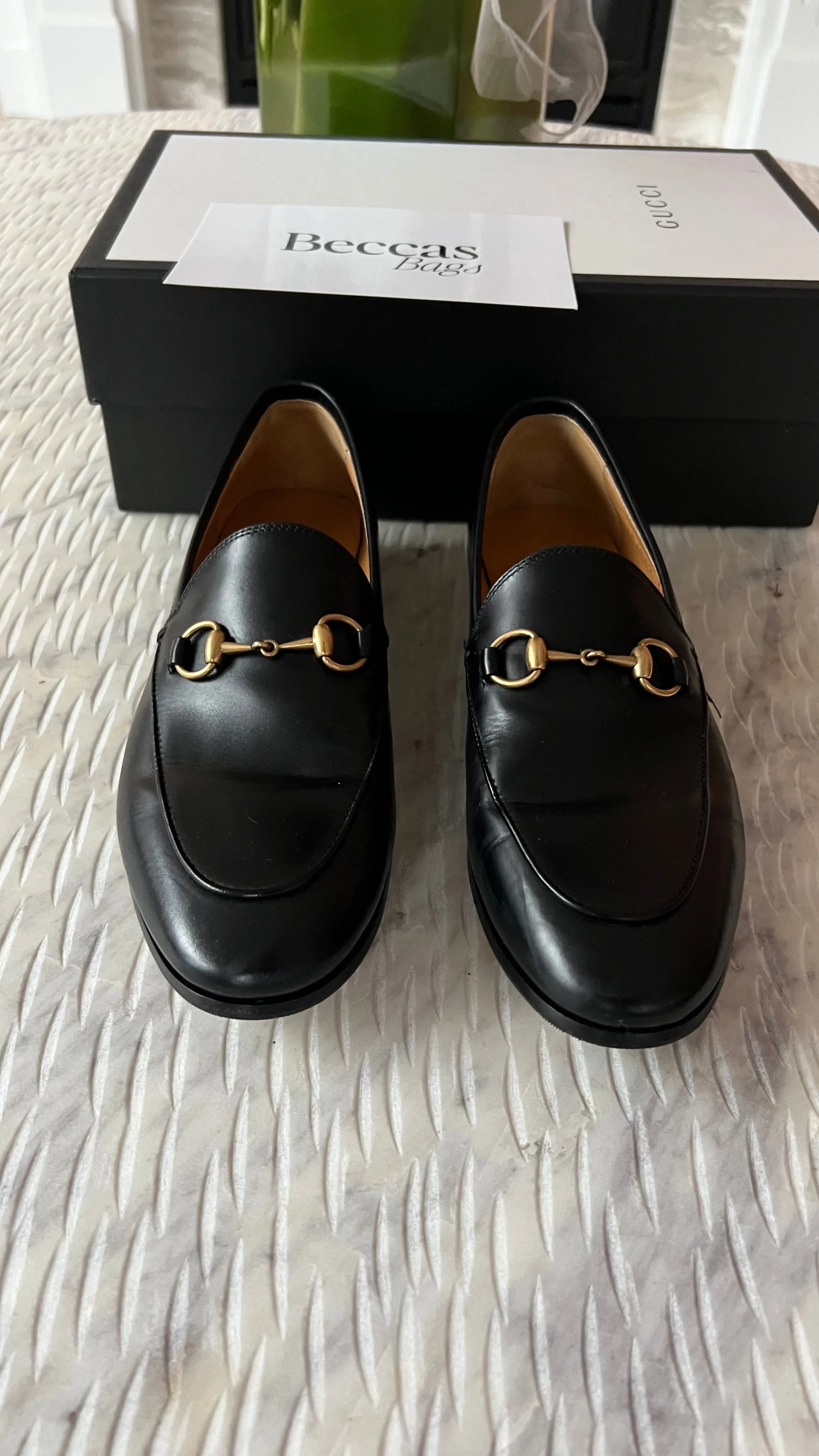 GUCCI Women's Leather Horsebit Loafers