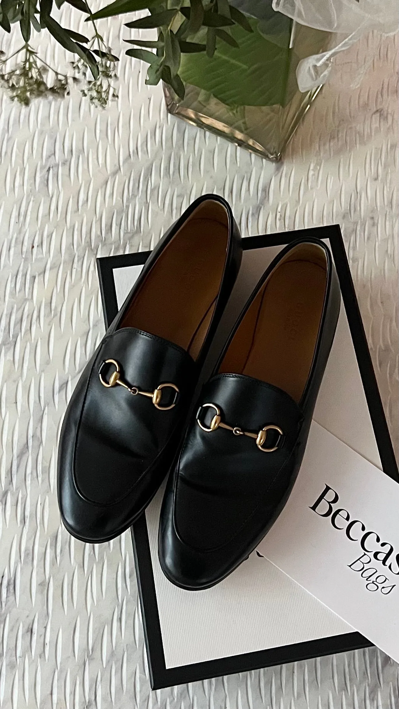 GUCCI Women's Leather Horsebit Loafers