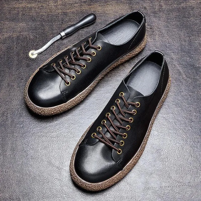 Handmade Leather Oxford Shoes - Men's Casual Footwear QB319