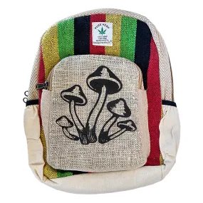 Hemp Rasta Mushroom Backpack