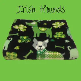 Irish Hounds Fleece Blanket