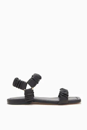 Isabella Flat Sandal - Noir