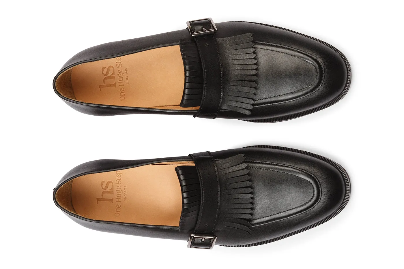 Kiltie loafer + ornamental side strap - Google SEO result: Classic loafer with decorative side strap