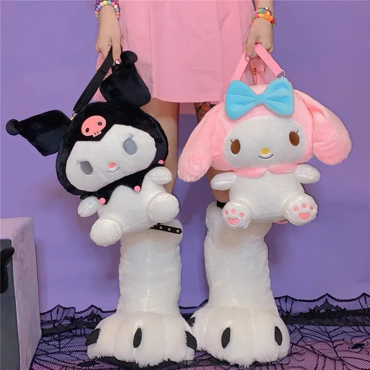 Kuromi Plush Backpack - Japanese Cute Cartoon - BY70118