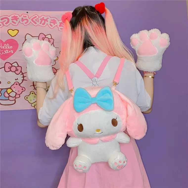 Kuromi Plush Backpack - Japanese Cute Cartoon - BY70118