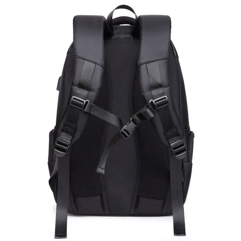 Large Waterproof Laptop Travel Backpack 14'' 15.6'' Black Unisex