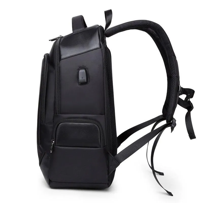 Large Waterproof Laptop Travel Backpack 14'' 15.6'' Black Unisex