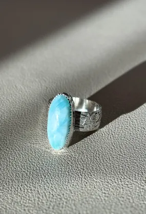 Larimar Ring - Size 8 - Available for Immediate Shipping