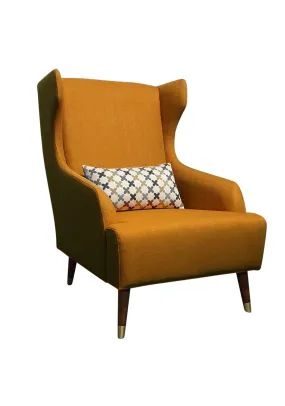 Lauren High Back Chair Cushion Orange