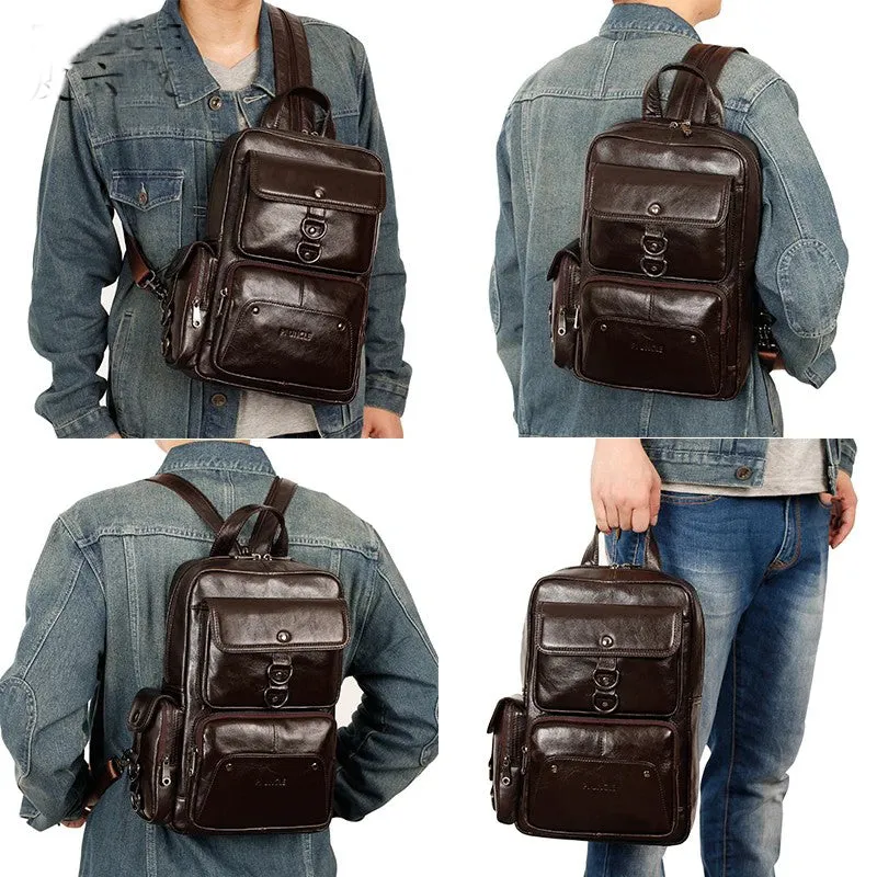 Leather Backpack for Men - New Fashion Travel - Ashore Shop