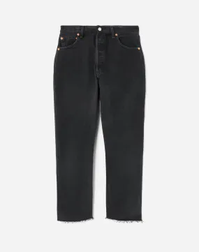 Levi's Black High Rise Stove Pipe Jeans