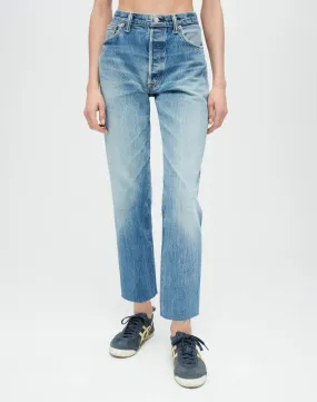 Levi's High Rise Stove Pipe Jeans - Indigo